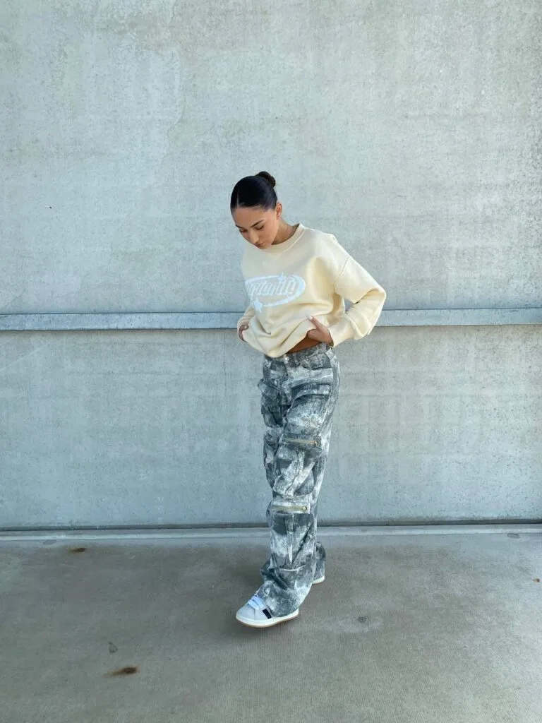 ANGEL NUMBERS SWEATER – LIGHT BEIGE