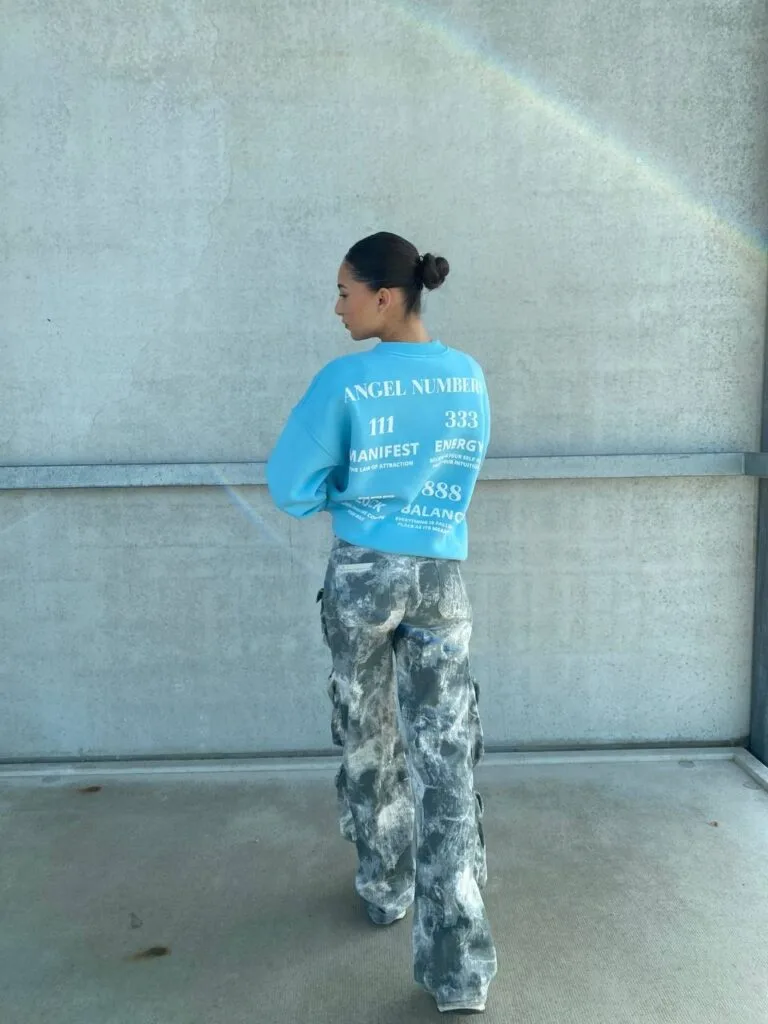 ANGEL NUMBERS SWEATER – BLUE