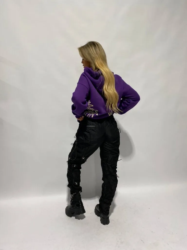 MEET ME UNDER THE PALMS OF L.A. HOODIE – PURPLE – PREMIUM QUALITY
