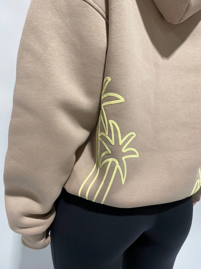 MEET ME UNDER THE PALMS OF L.A. HOODIE – BEIGE – PREMIUM QUALITY