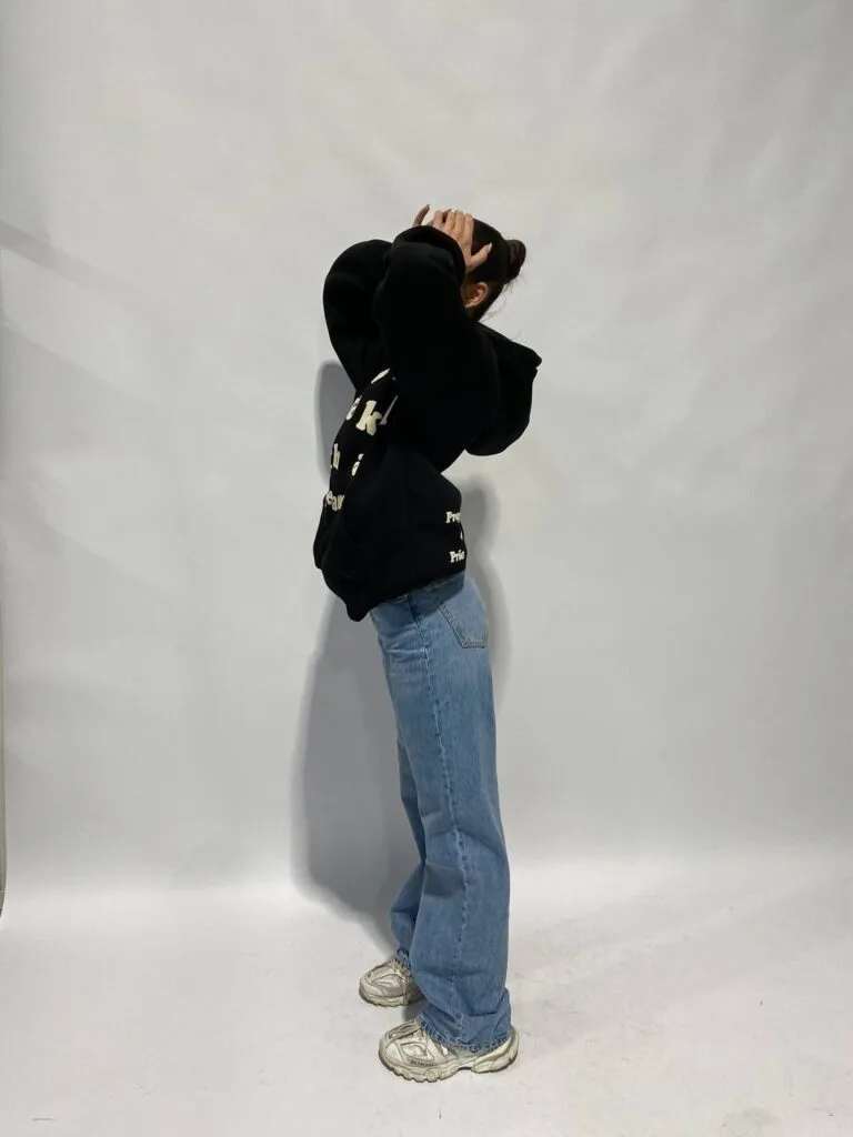 A KID WITH A DREAM HOODIE – PREMIUM QUALITY – PUFF PRINT – BLACK