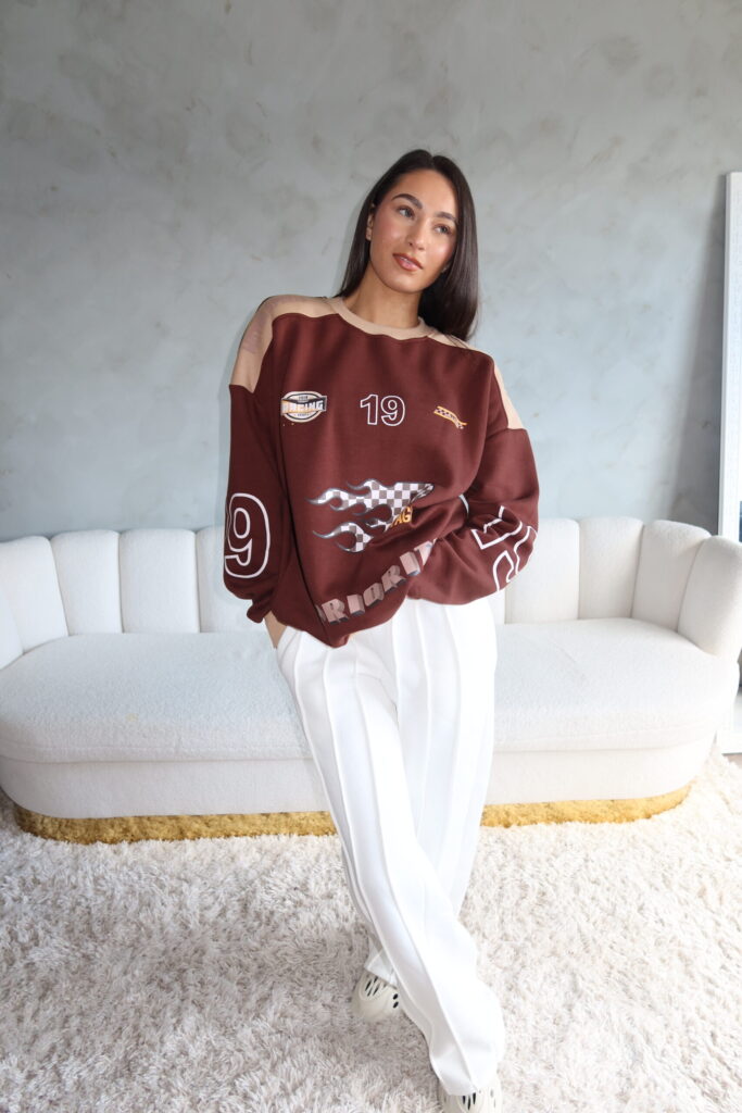 SS24 LONGSLEEVE SWEATER – BROWN