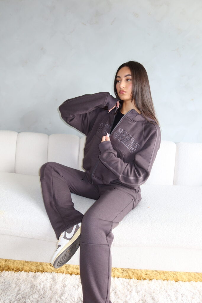 PANELED TRACKSUIT – DARK GREY