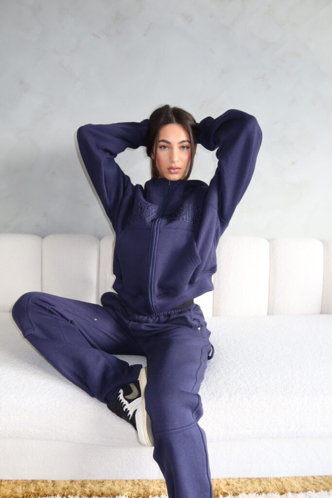 PANELED TRACKSUIT – NAVY