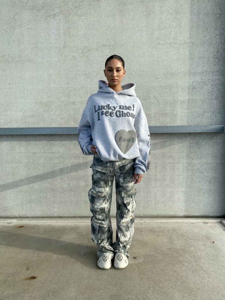 GHOST HOODIE – MELANGE GREY