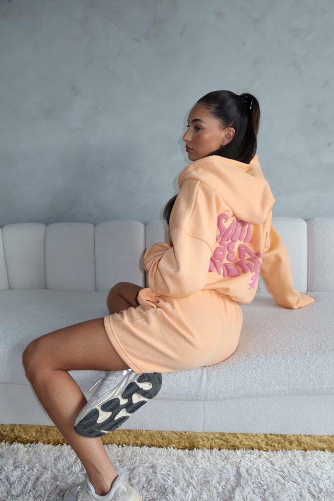 SWEET AS A CHERRY – SUMMER TRACKSUIT – PEACH