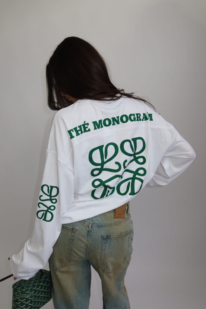 LONGSLEEVE “THÉ MONOGRAM” – WIT