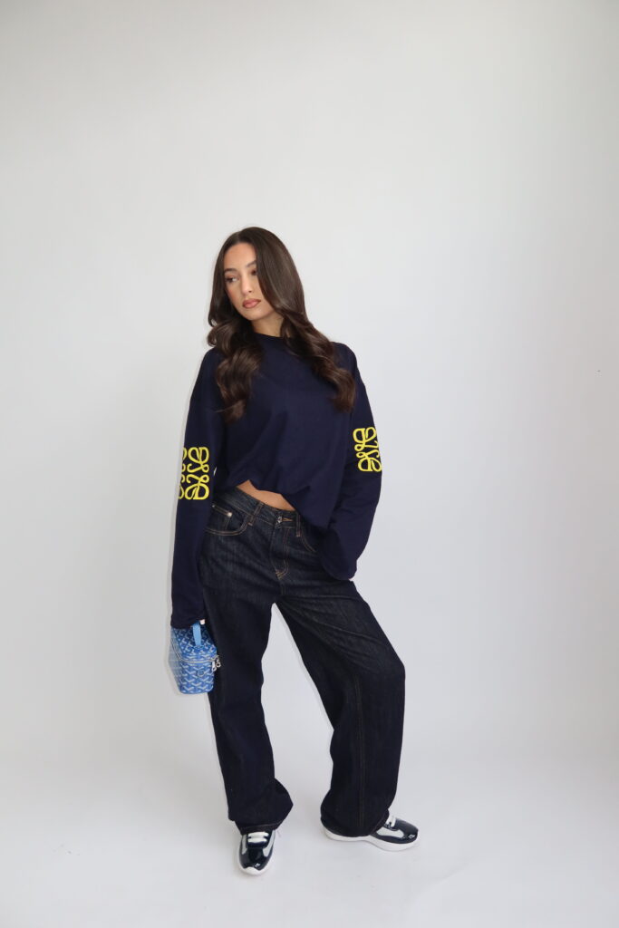 LONGSLEEVE “THÉ MONOGRAM” – NAVY