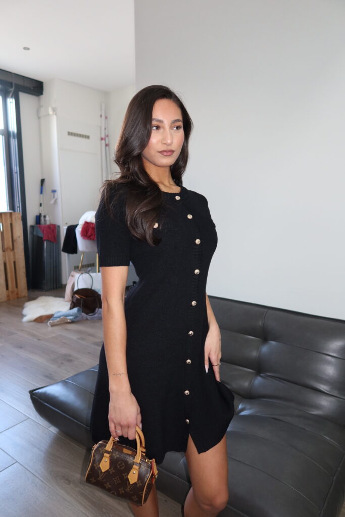 GRACE KNIT DRESS BLACK