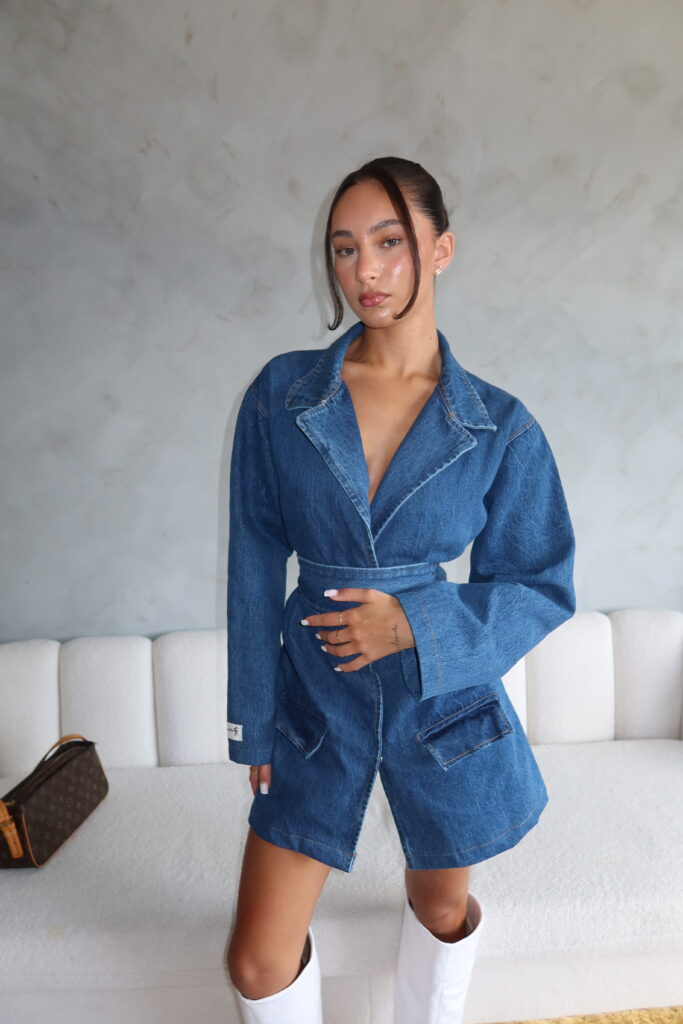 DENIM – 1ST EDITION DENIM BELTDRESSES – AZURE BLUE