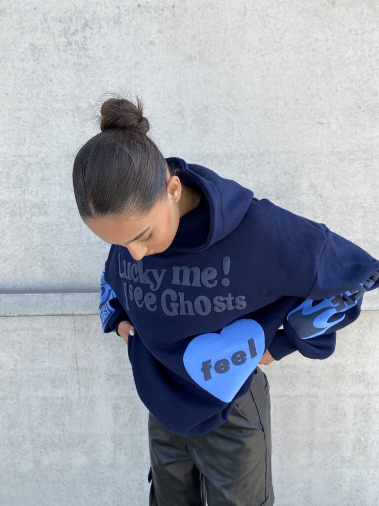 GHOST HOODIE – MIDNIGHT BLUE