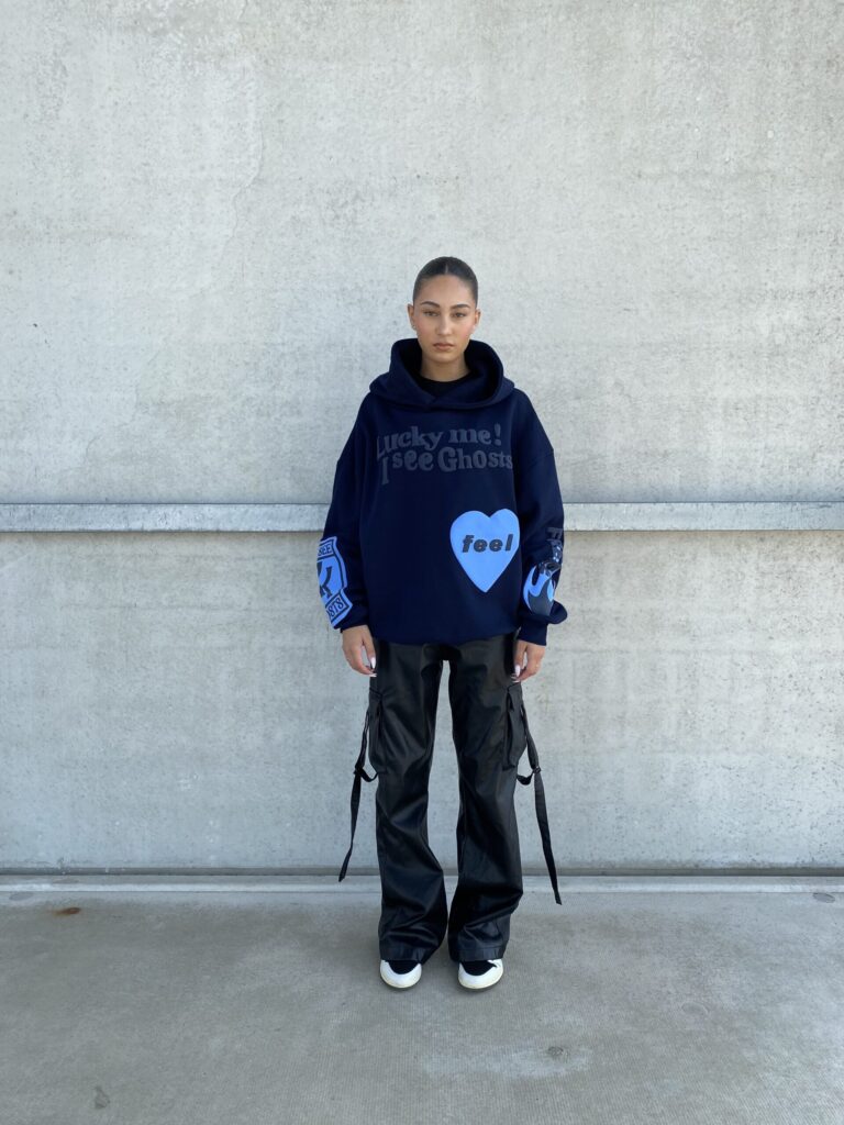 GHOST HOODIE – MIDNIGHT BLUE