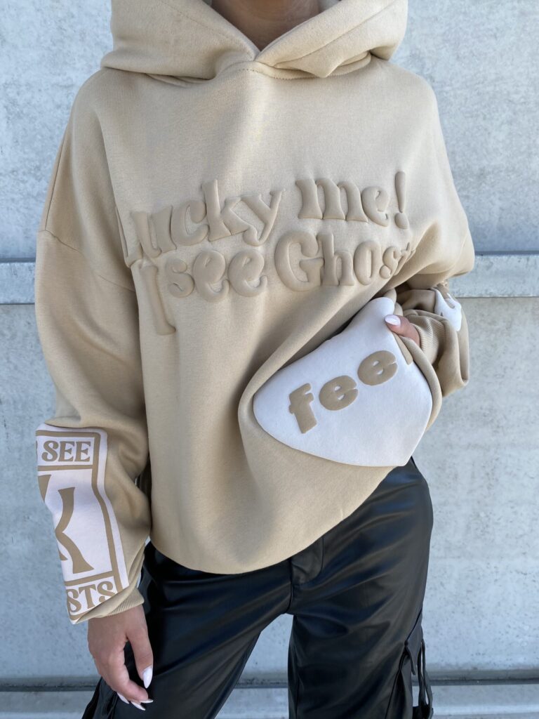 GHOST HOODIE  – SAND BEIGE