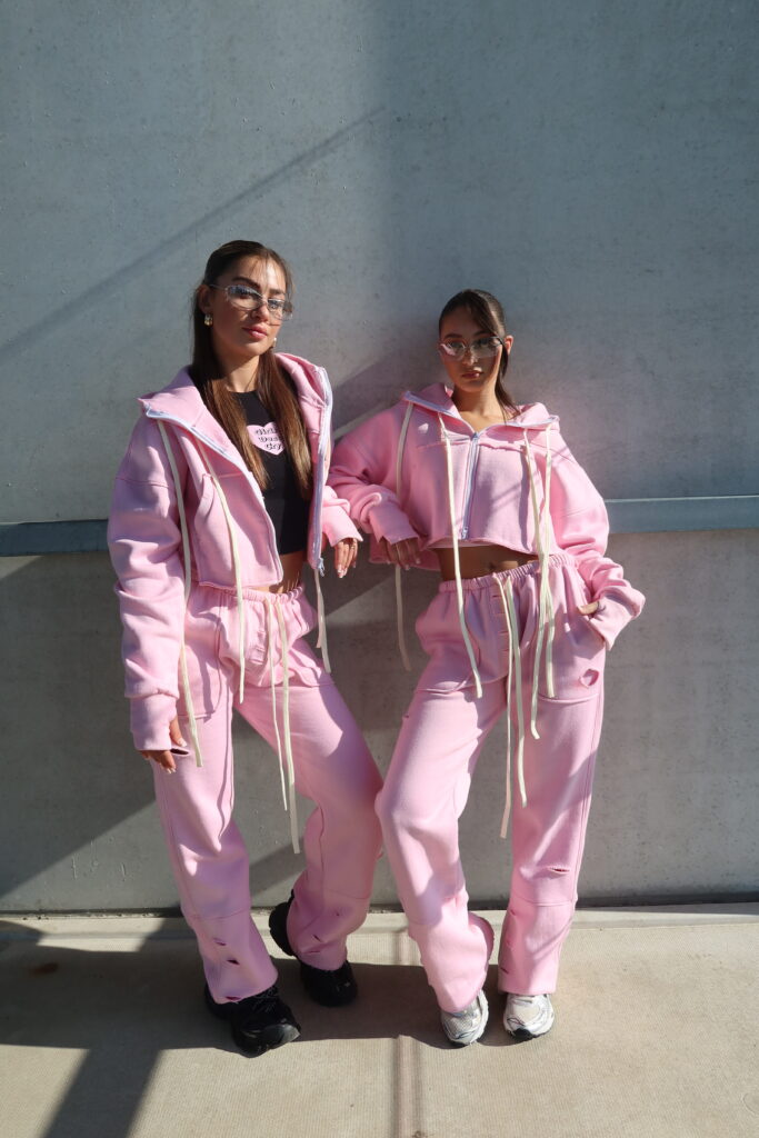 Drawstring Tracksuit AW24 – Pink