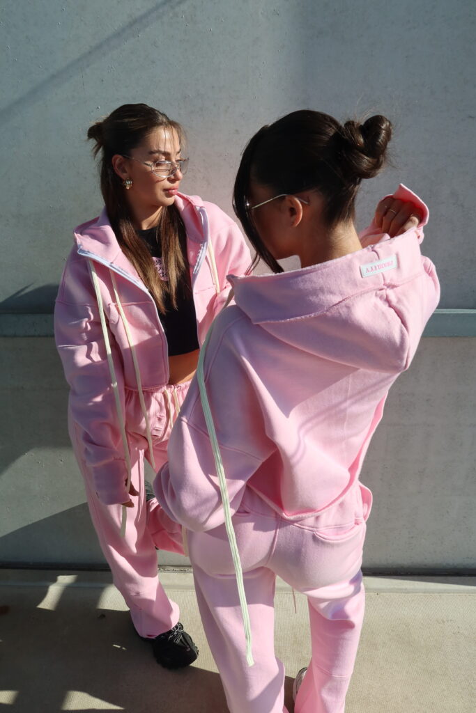 Drawstring Tracksuit AW24 – Pink