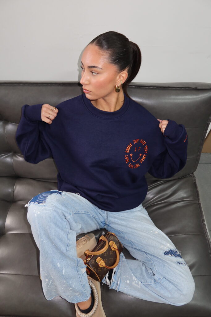 SMILE SWEATER – SS25 – DEEP BLUE