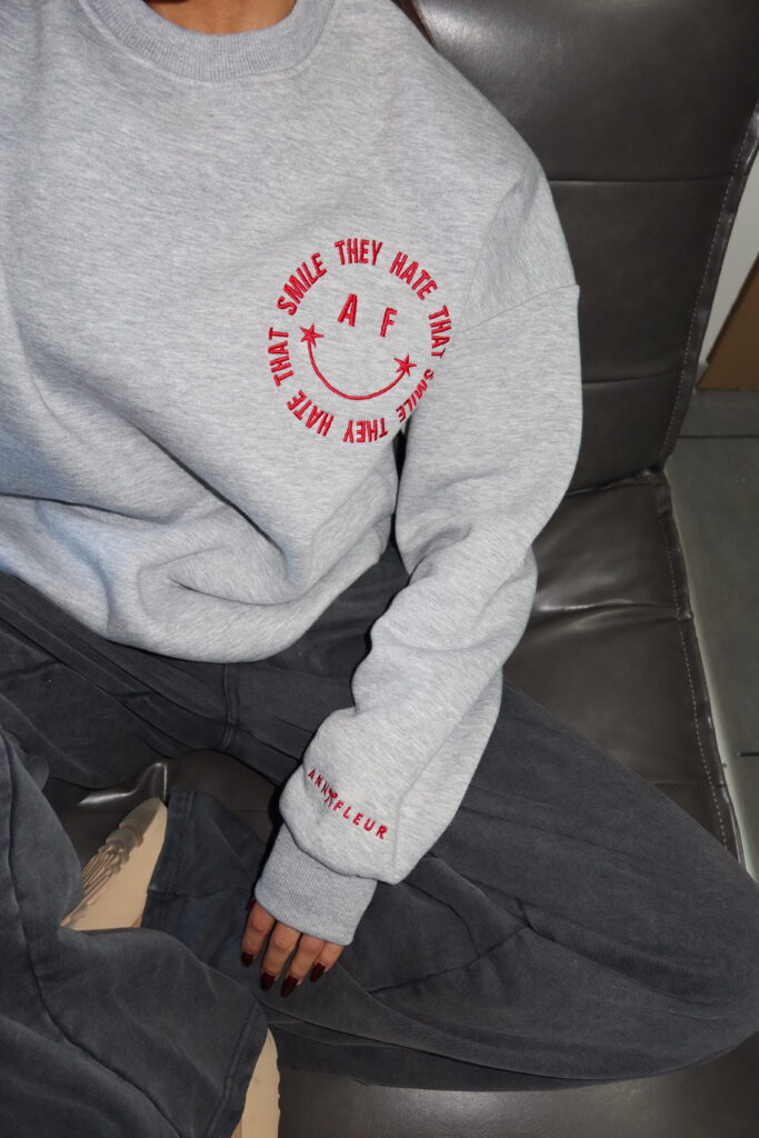 SMILE SWEATER – SS25 – MARL GRAY