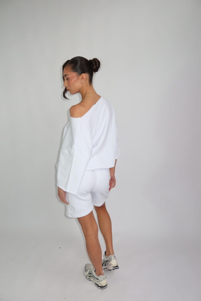 PASTEL OFF SHOULDER SET – WIT