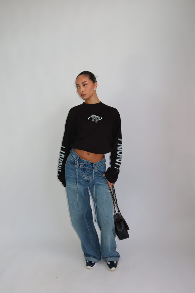 LONGSLEEVE ‘PP’ AND PRINTED SLEEVES – ZWART