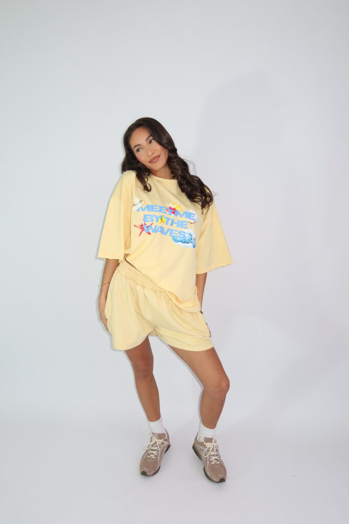 MIX&MATCH – MEET ME BY THE WAVES TEE – BUTTER YELLOW