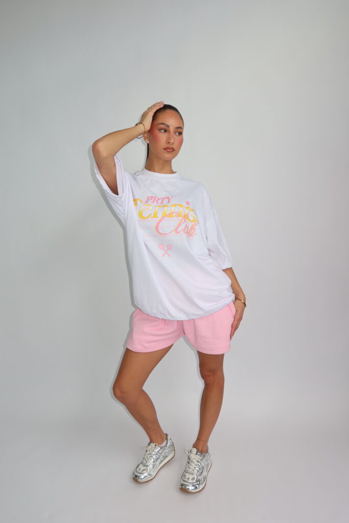 TENNIS CLUB TEE – ROZE PRINT