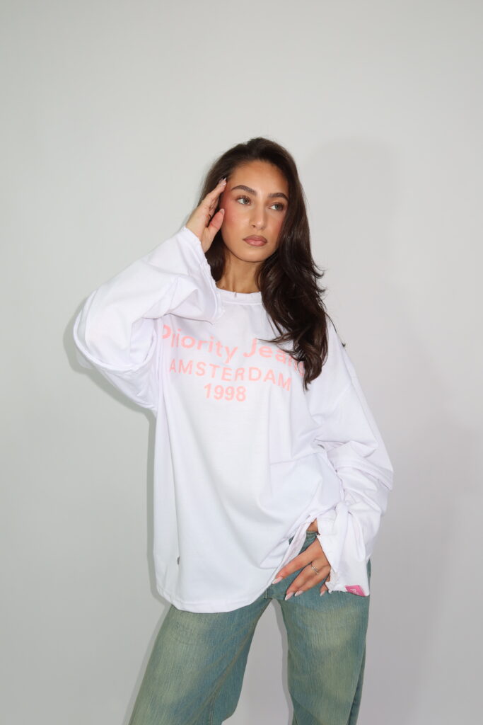 AW26 – DESTROYED 1998 LONGSLEEVE – WIT
