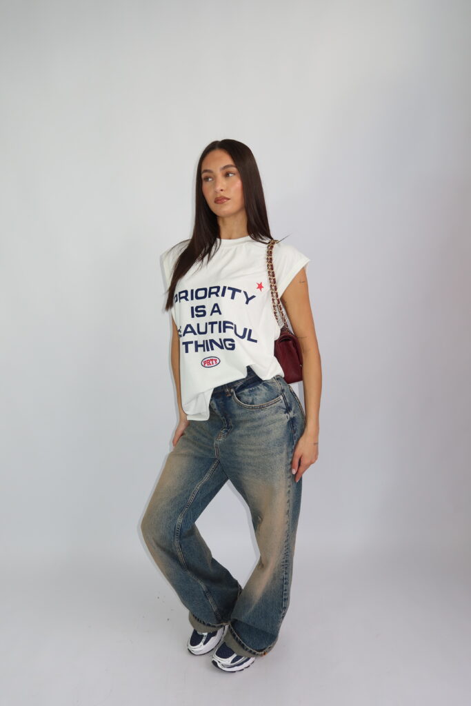 IS A BEAUTIFUL THING – CUT OFF SLEEVE – WIT