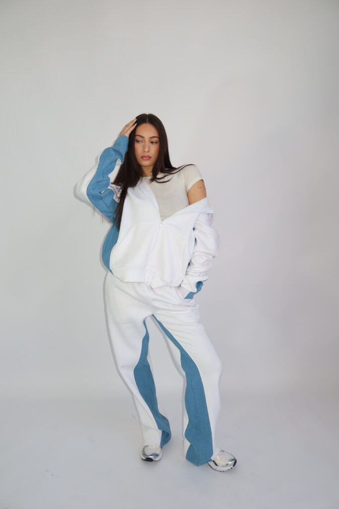AW26 – DENIM PARTS TRACKSUIT – WIT