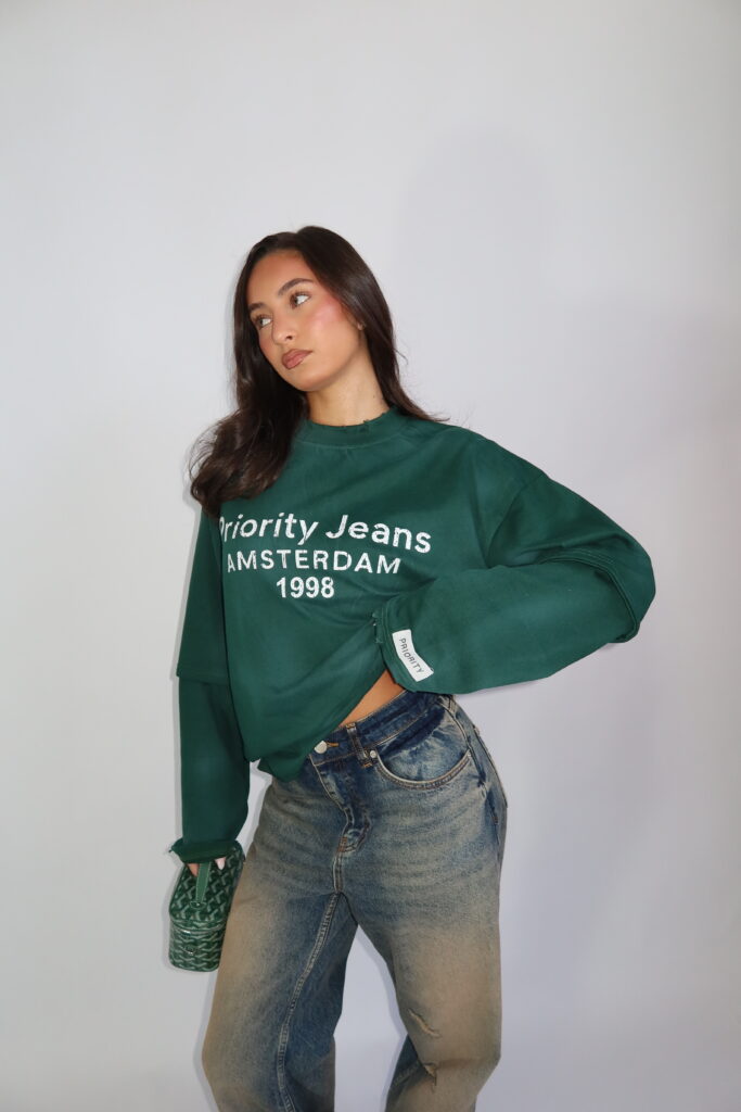 AW26 – DESTROYED 1998 LONGSLEEVE – GROEN