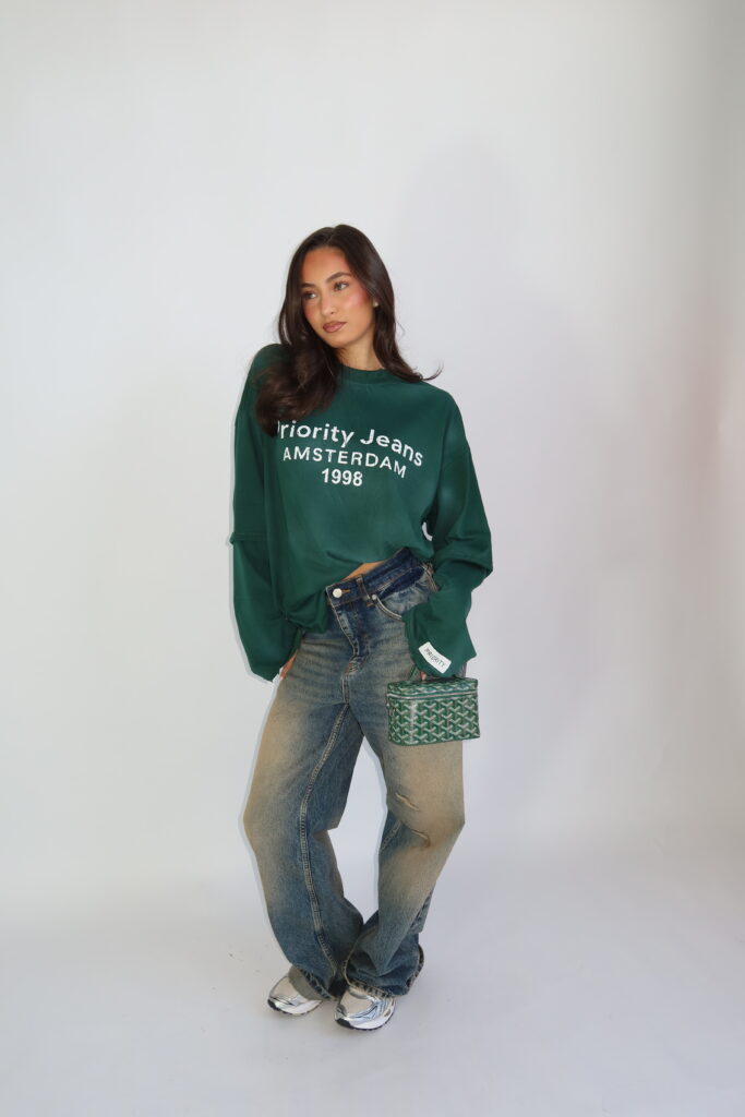 AW26 – DESTROYED 1998 LONGSLEEVE – GROEN