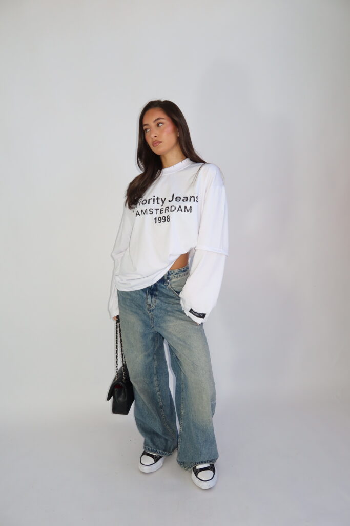 AW26 – DESTROYED 1998 LONGSLEEVE – WIT