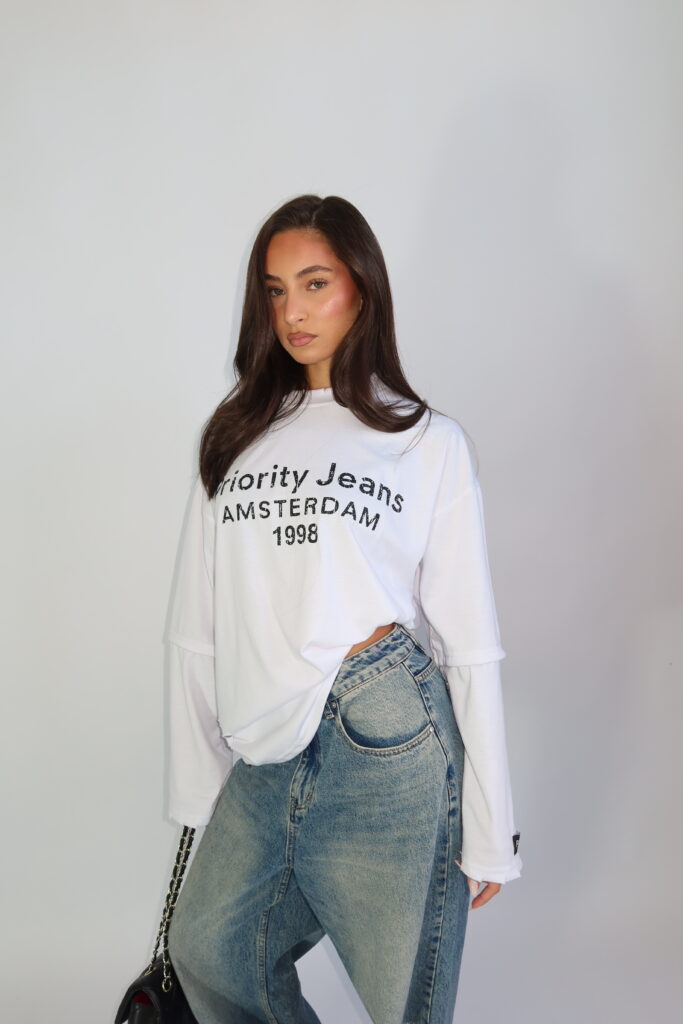 AW26 – DESTROYED 1998 LONGSLEEVE – WIT