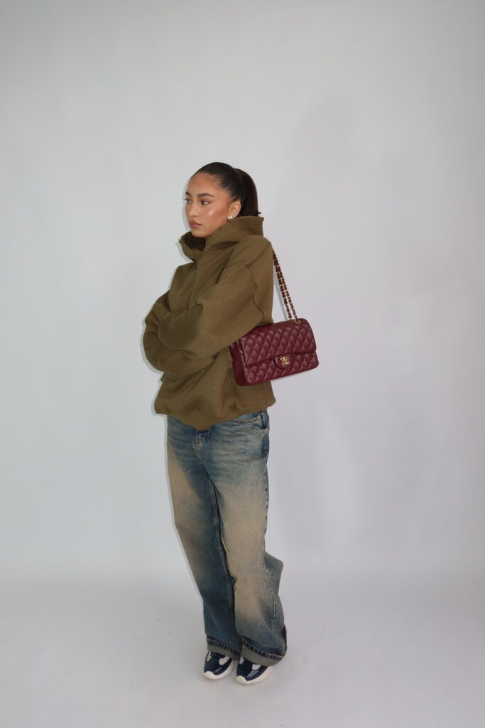 AW26 – JEANS 1998 – DESTROYED HOODIE – ARMY